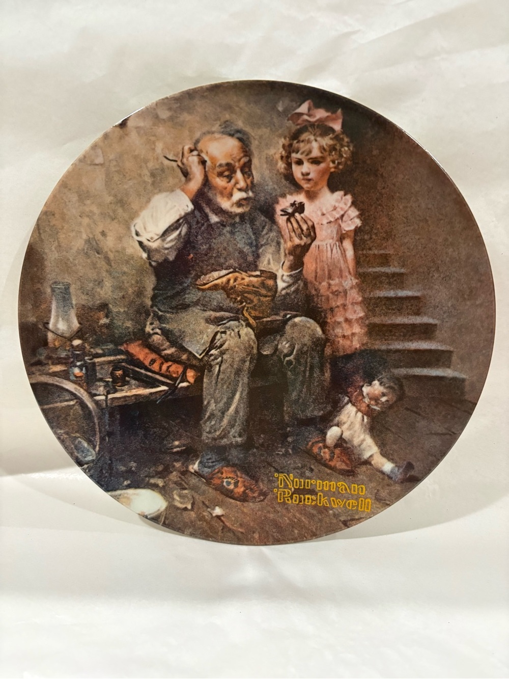 Norman Rockwell Collector Plate - ‘The Cobbler’